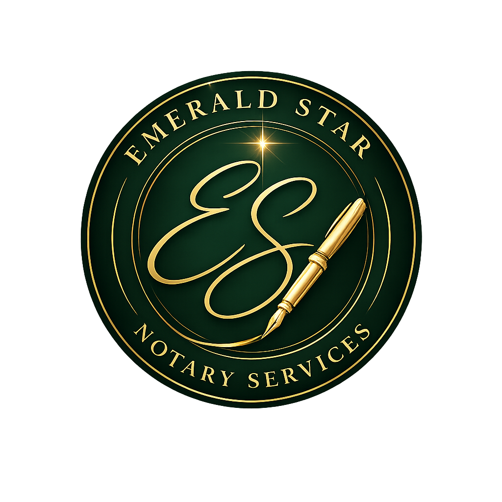 Emerald Star Notary Services logo